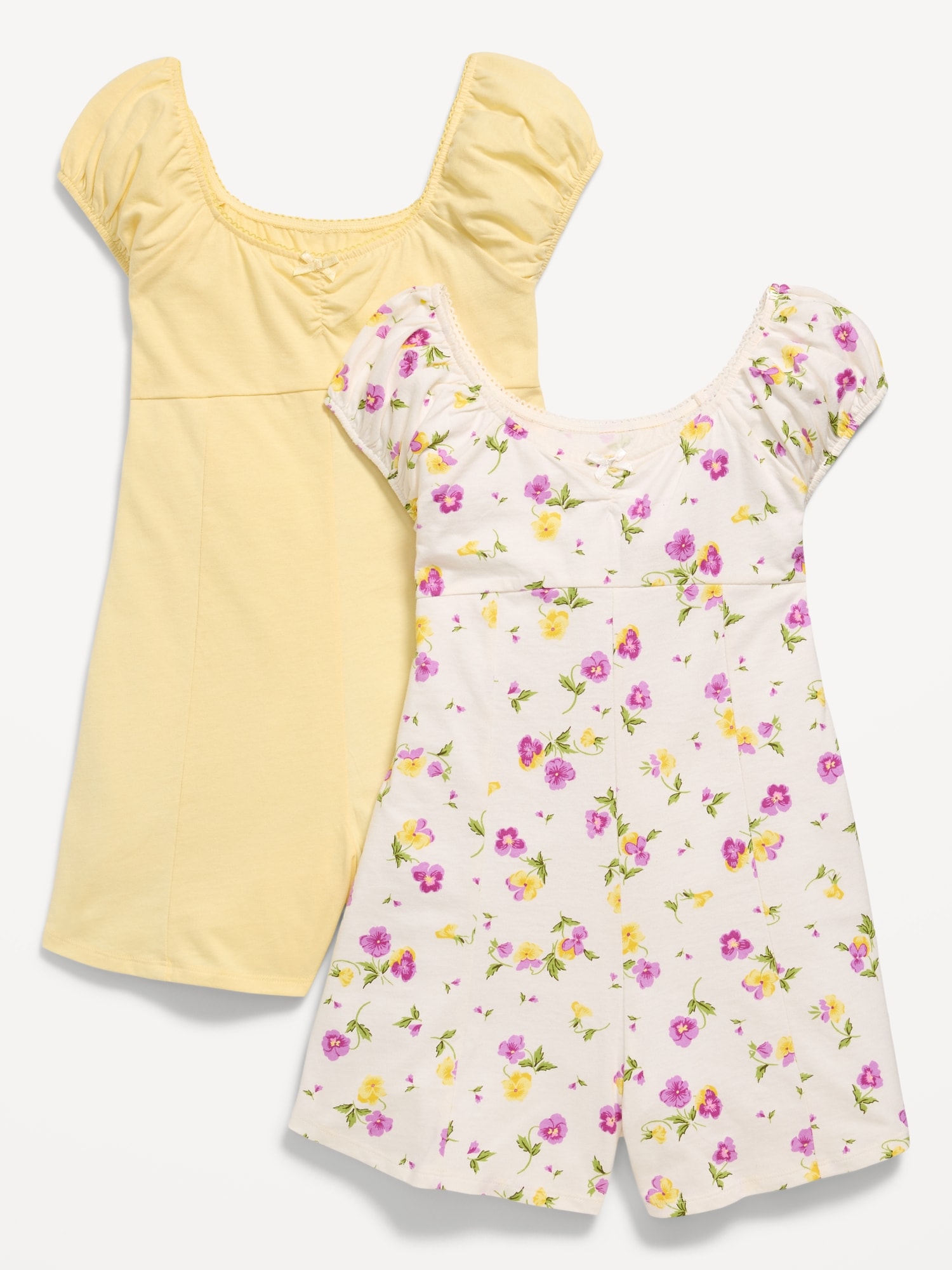 Short-Sleeve Romper 2-Pack for Girls