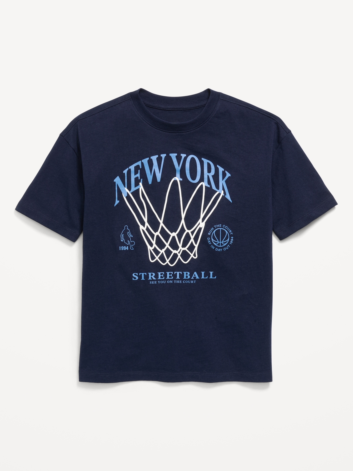 Oversized Short-Sleeve Graphic T-Shirt for Boys