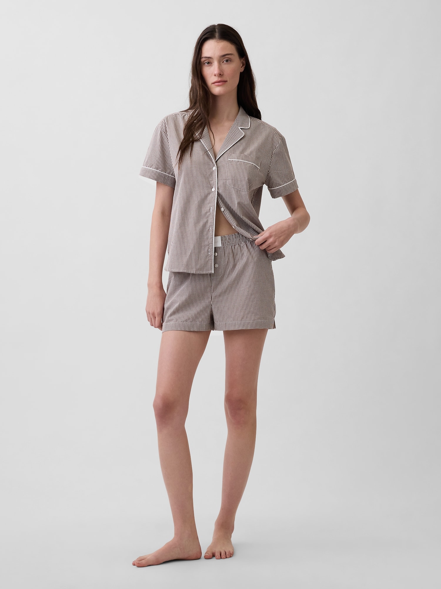 BOXEUR DE PYJAMA EN POPELINE