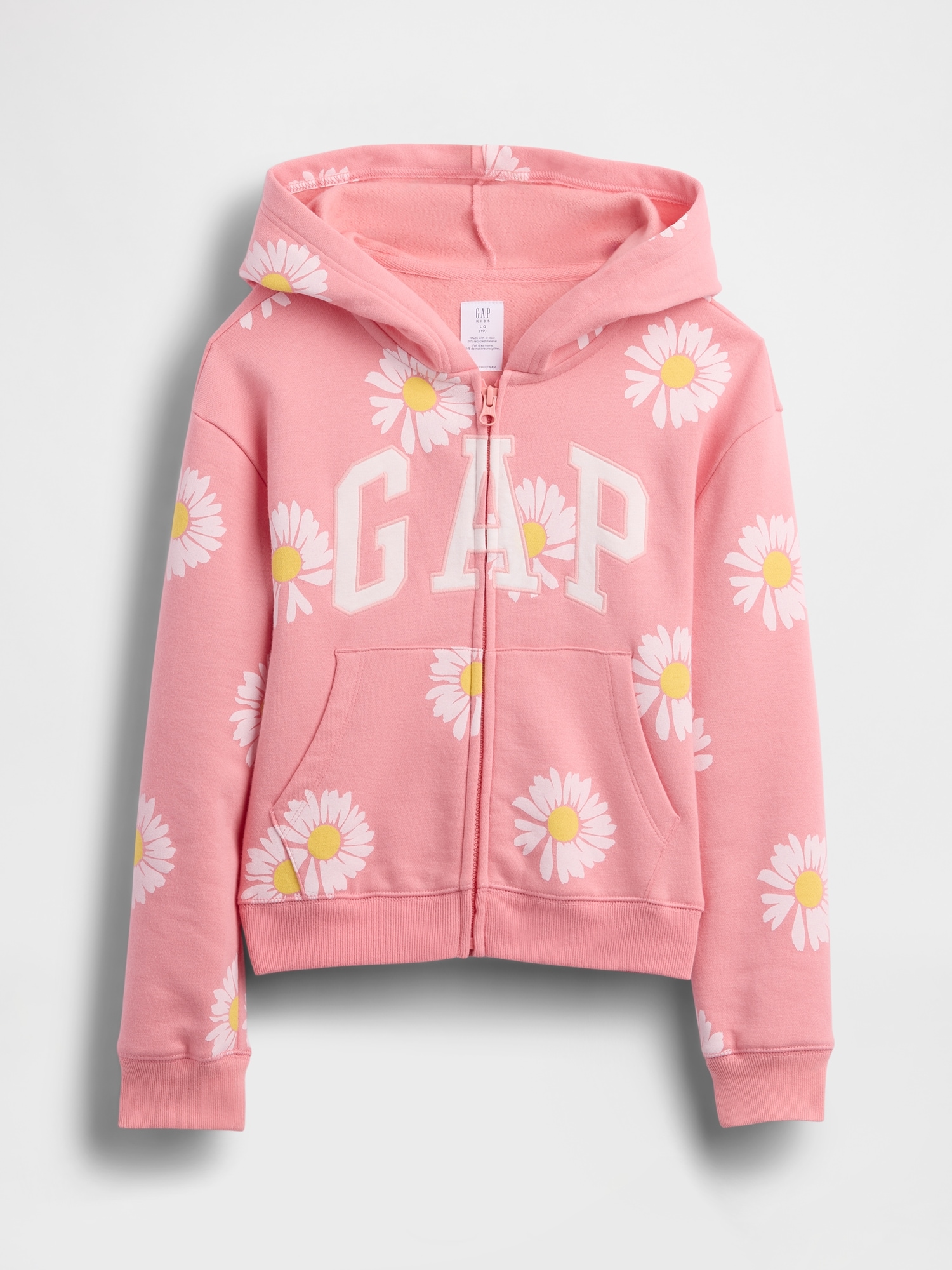 リラックスフィット GAPロゴ フレンチテリー ジップアップパーカー (キッズ)-1