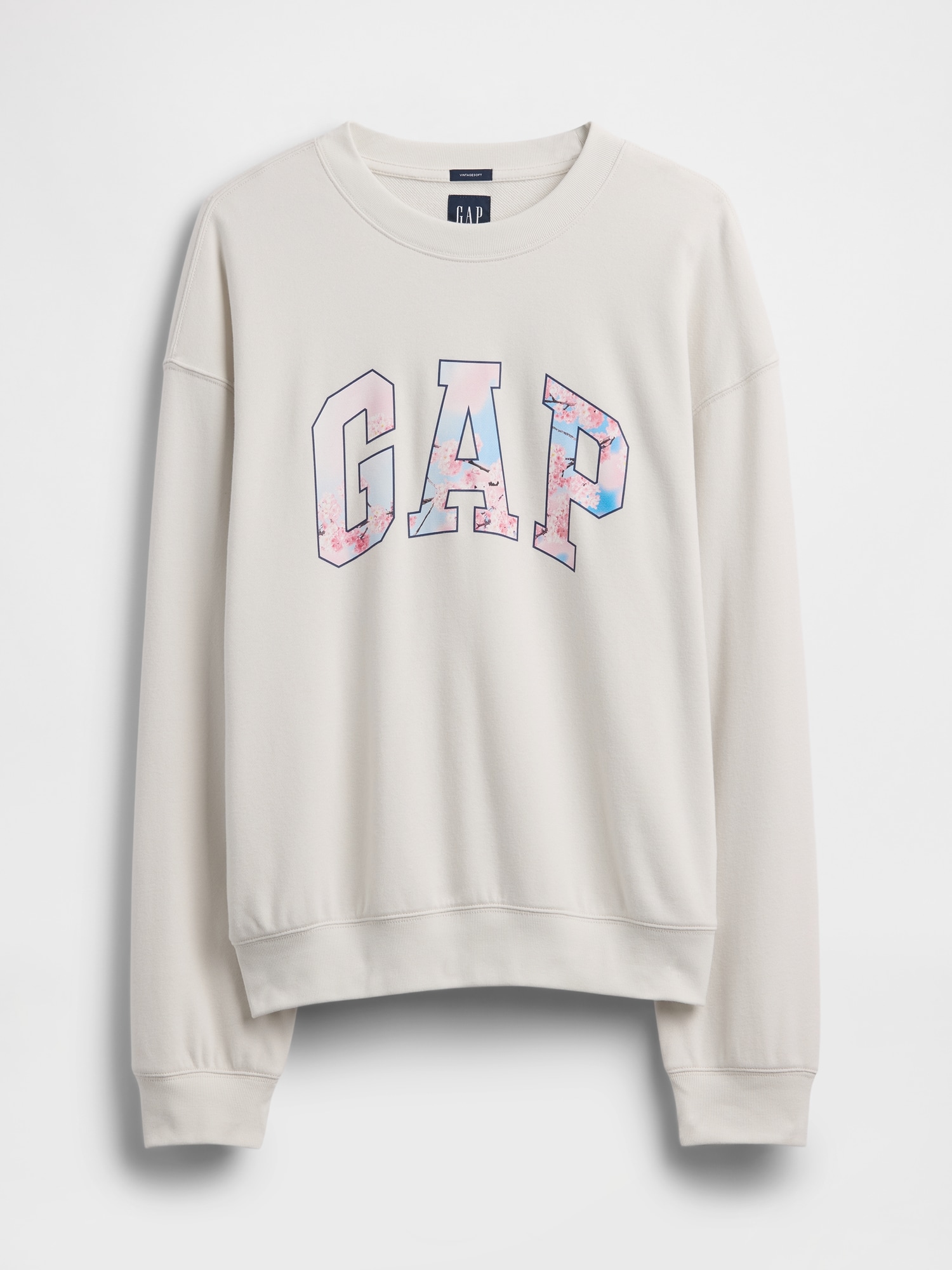 ヴィンテージソフト フレンチテリー オーバーサイズ SAKURA GAPロゴ スウェットシャツ-4