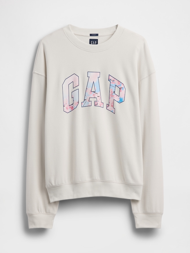ヴィンテージソフト フレンチテリー オーバーサイズ SAKURA GAPロゴ スウェットシャツ-4