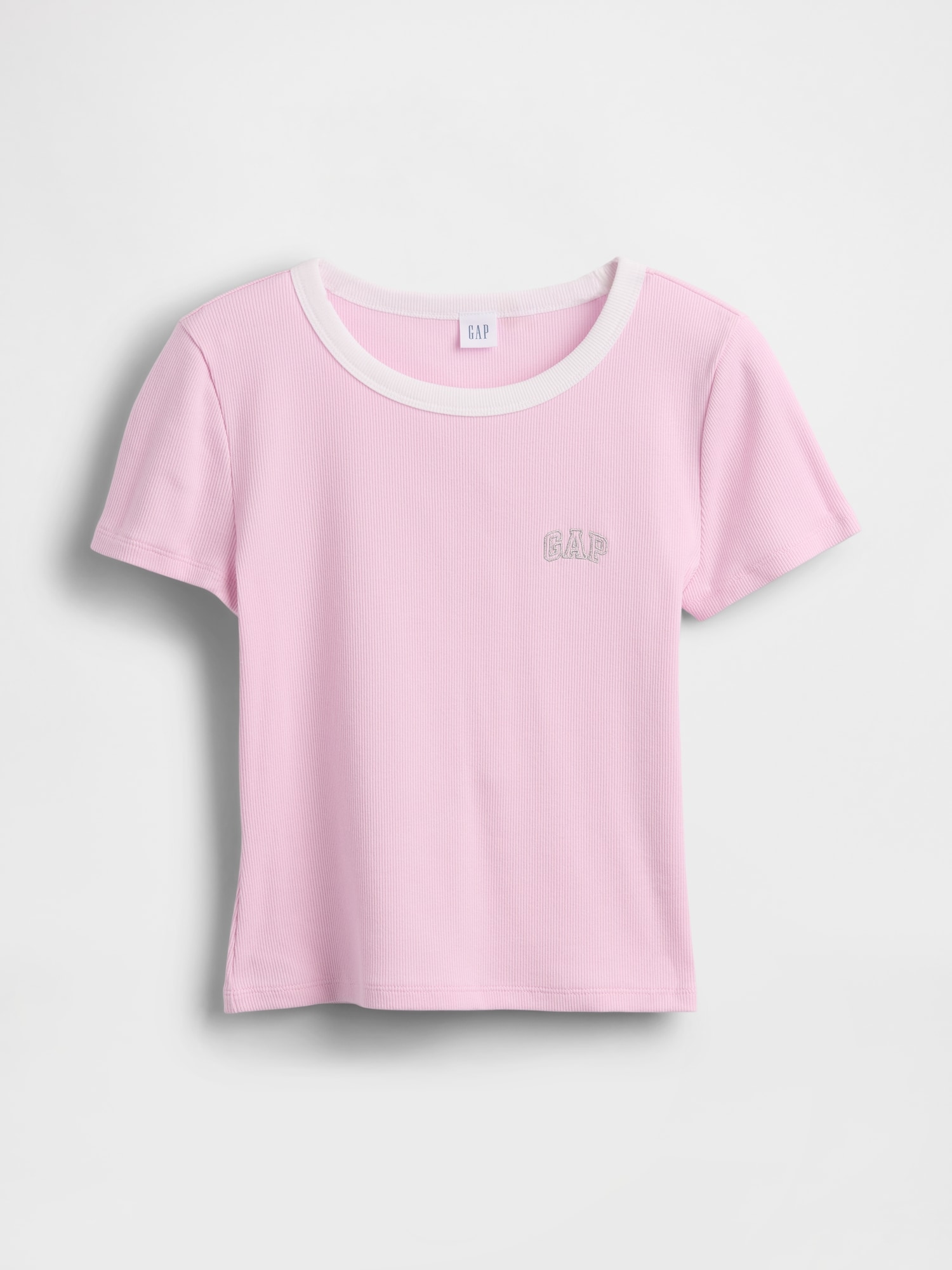 リブ GAPロゴ チビTシャツ-5