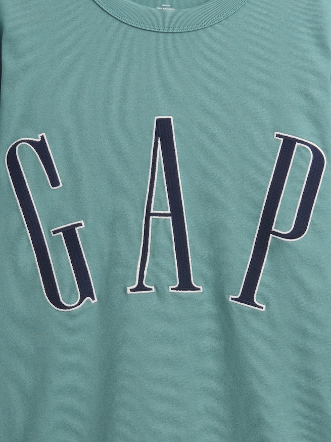 オーバーサイズ GAPロゴ クロップドTシャツ-3