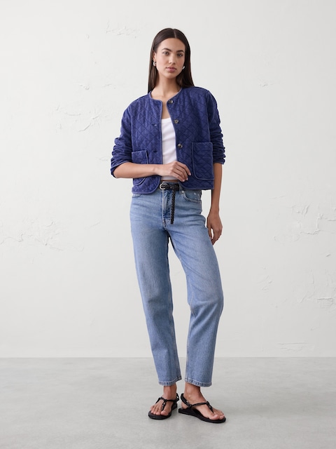 Quilted Knit Jacket