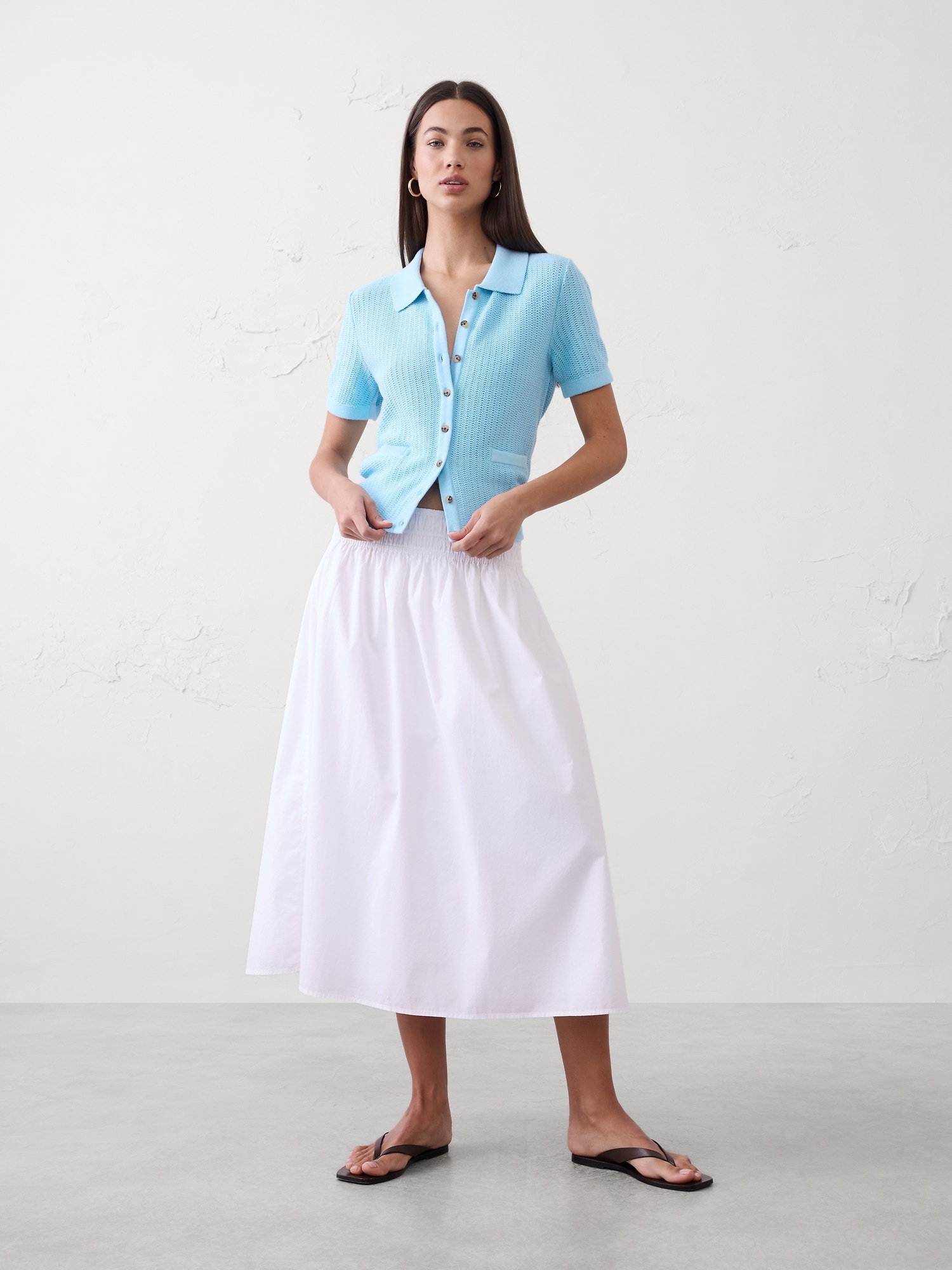 POLO TEXTURÉ À BOUTONS