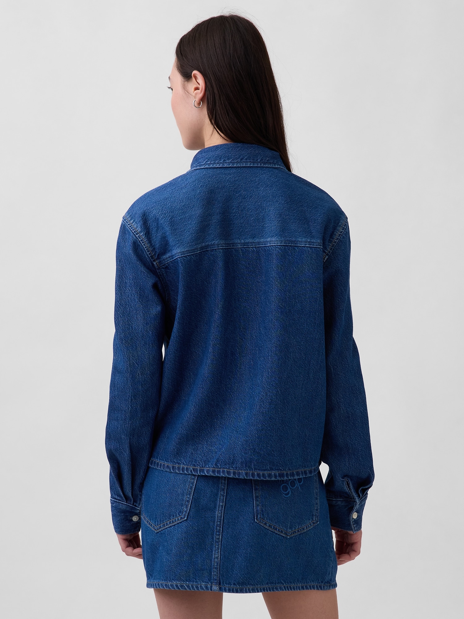 ウルトラソフトデニム GAPロゴシャツ-1