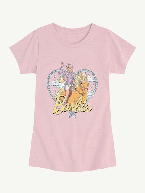 Western Barbie Short Sleeve Tee For Toddler