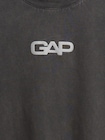 リラックスフィット GAPロゴ クロップドTシャツ-3