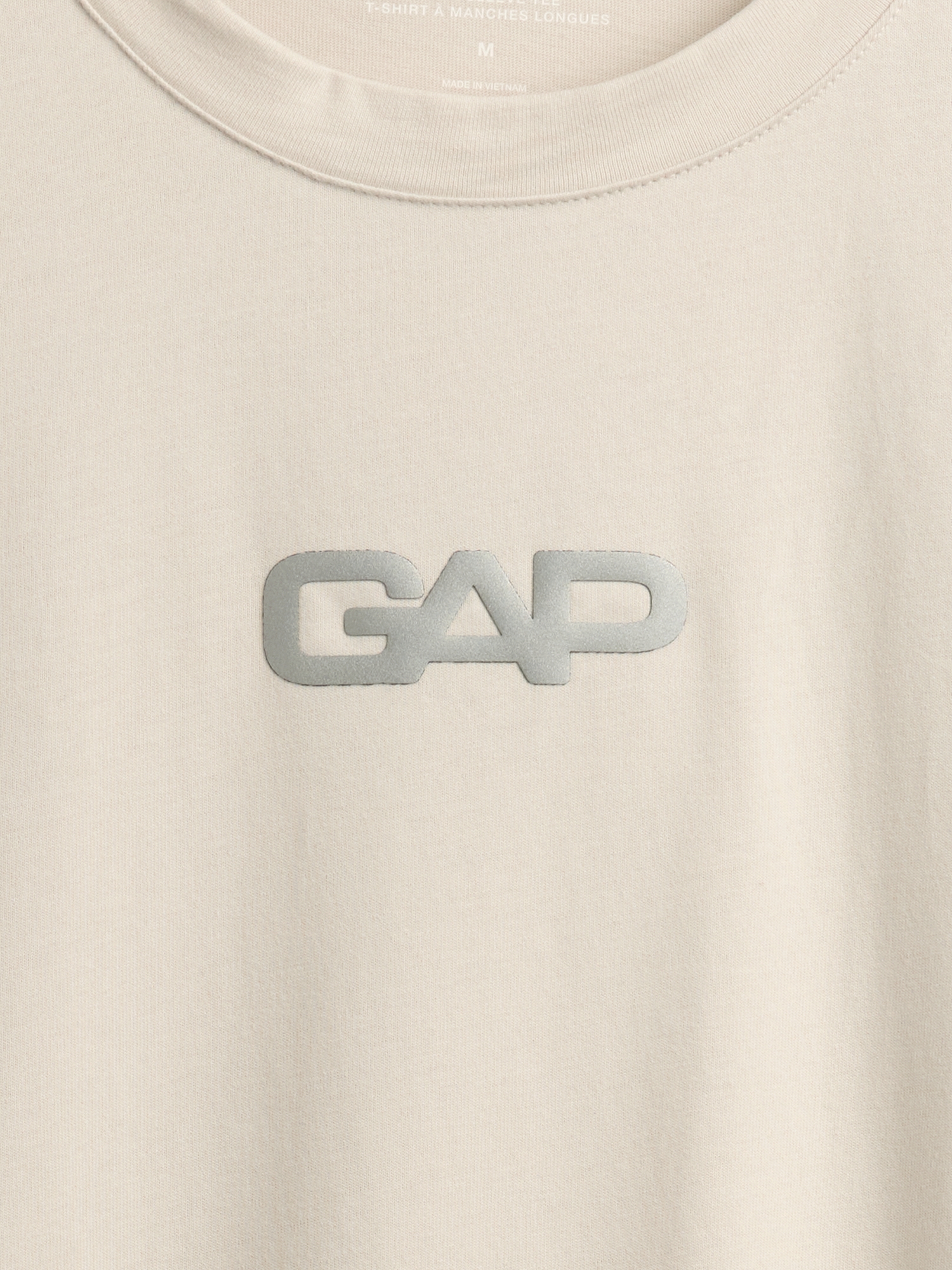 リラックスフィット GAPロゴ クロップドTシャツ-3