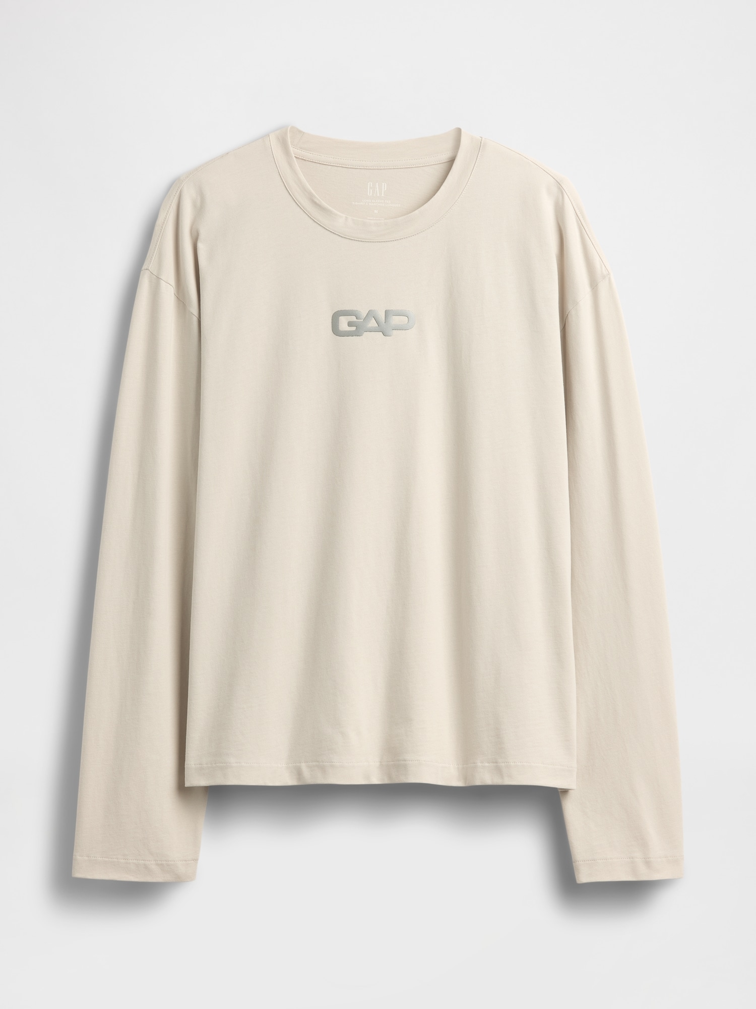 リラックスフィット GAPロゴ クロップドTシャツ-4