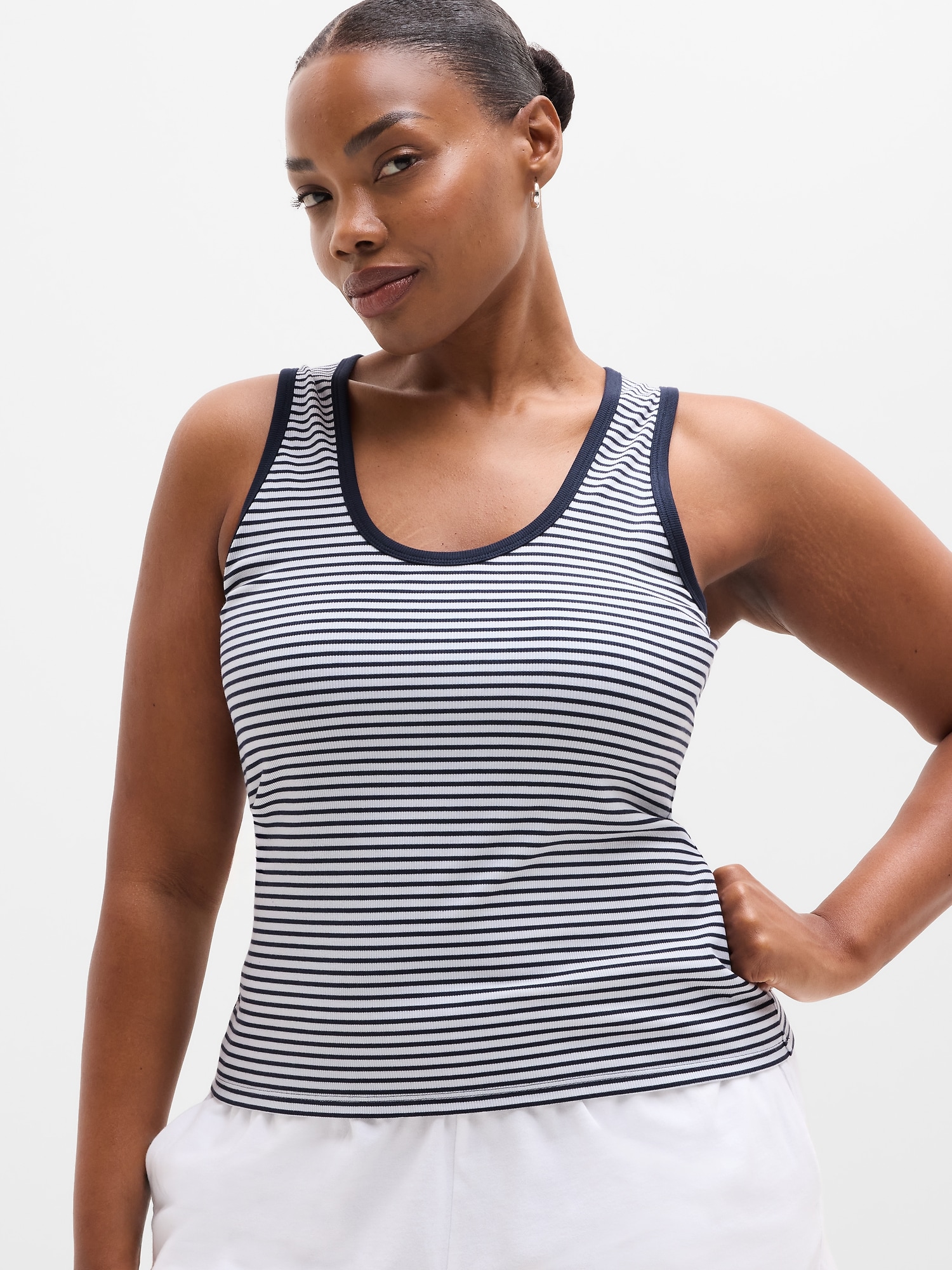 トップス boat neck tanktop Aya Modal Boat-Neck Tank Top in Black | Oh Polly