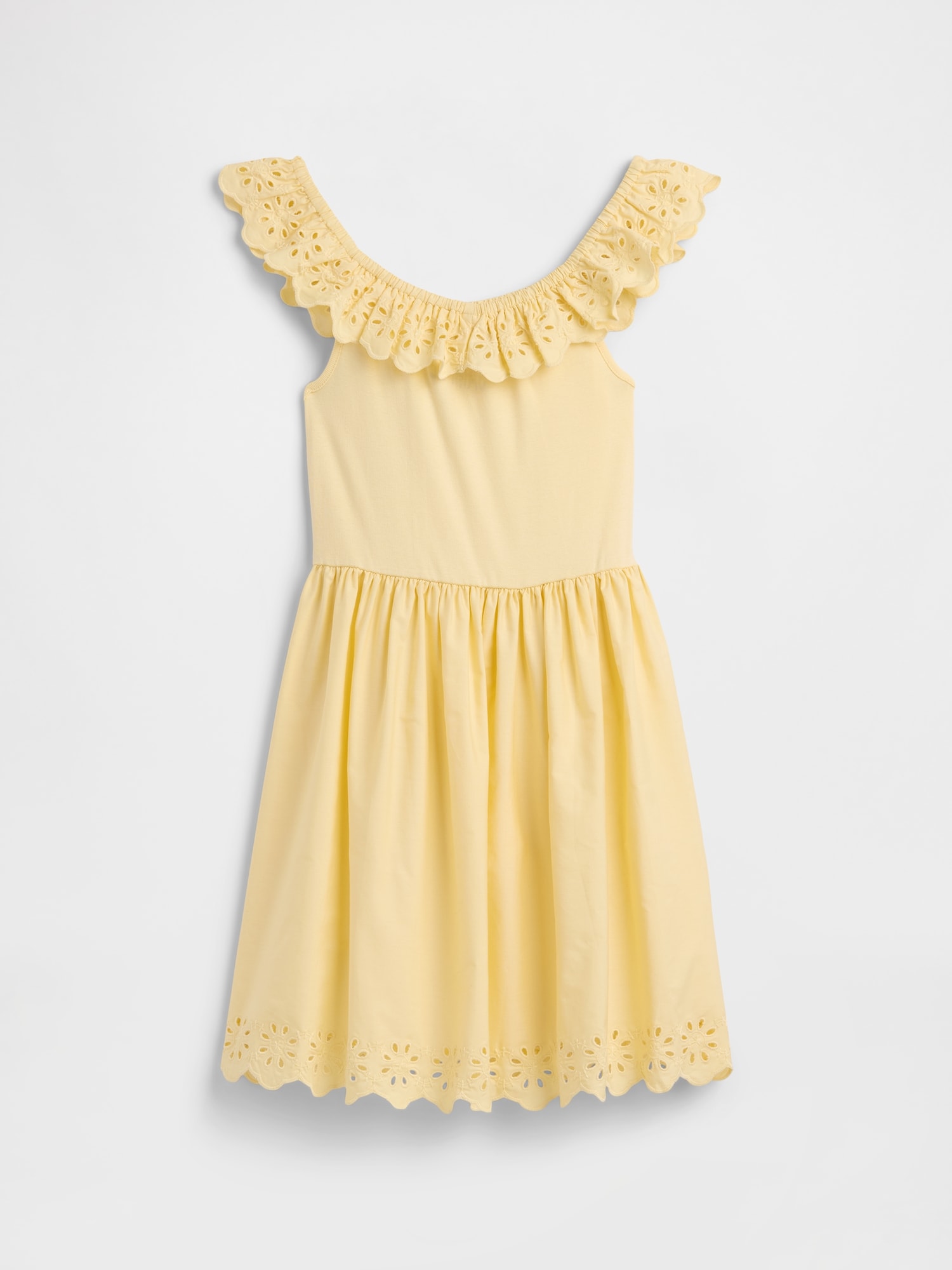 Kids Eyelet Ruffle Dress
