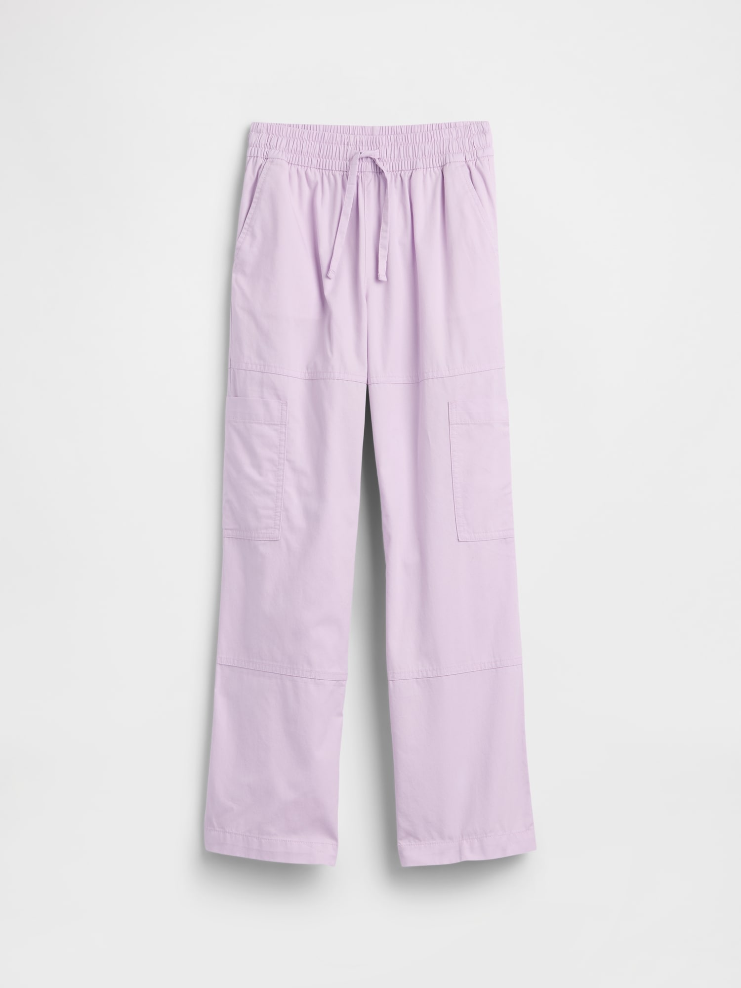 Kids Pull-On Relaxed Denim Cargo Pants