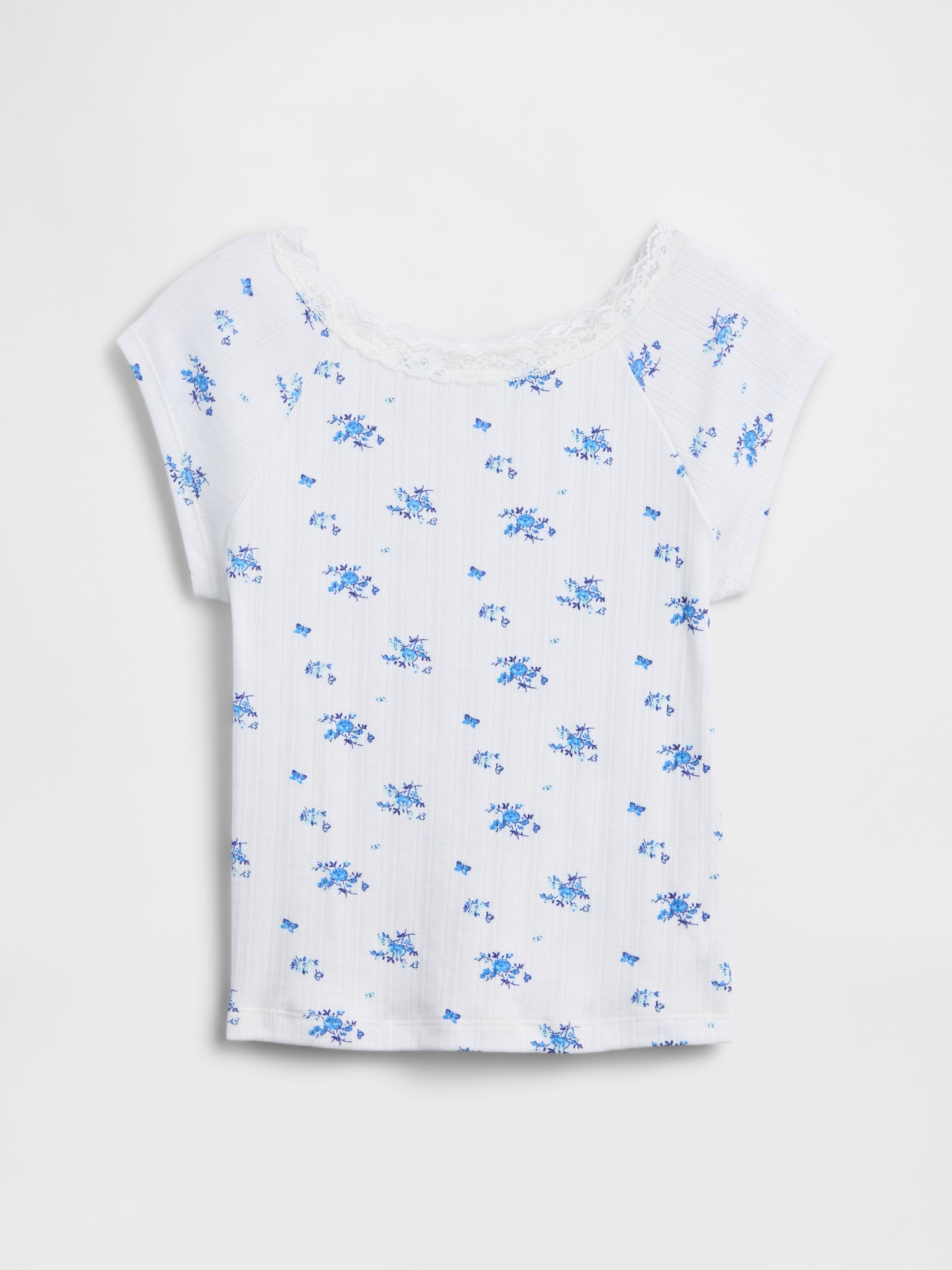 Kids Lace-Trim Baby T-Shirt