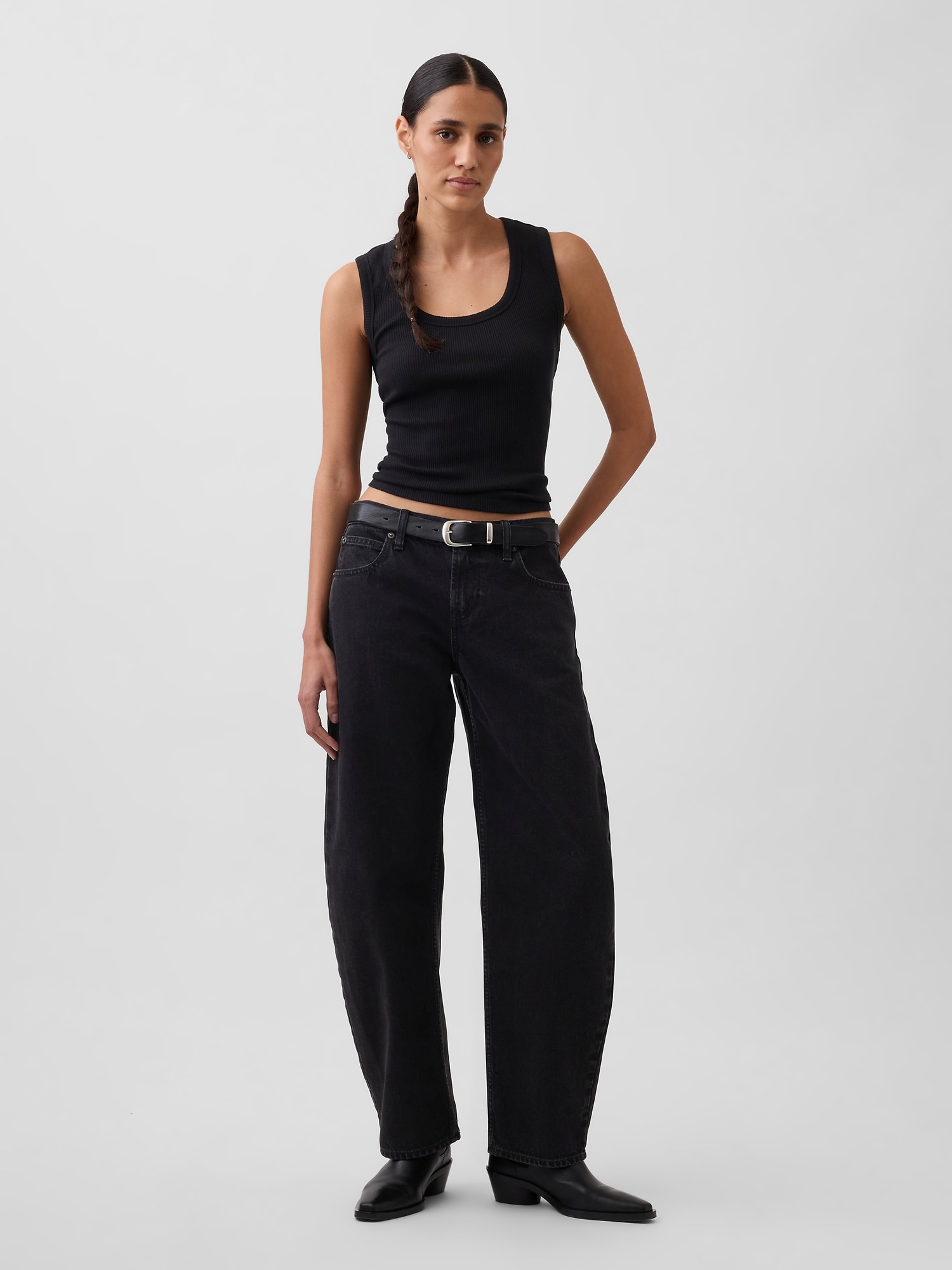 ローライズ バレルデニム-0