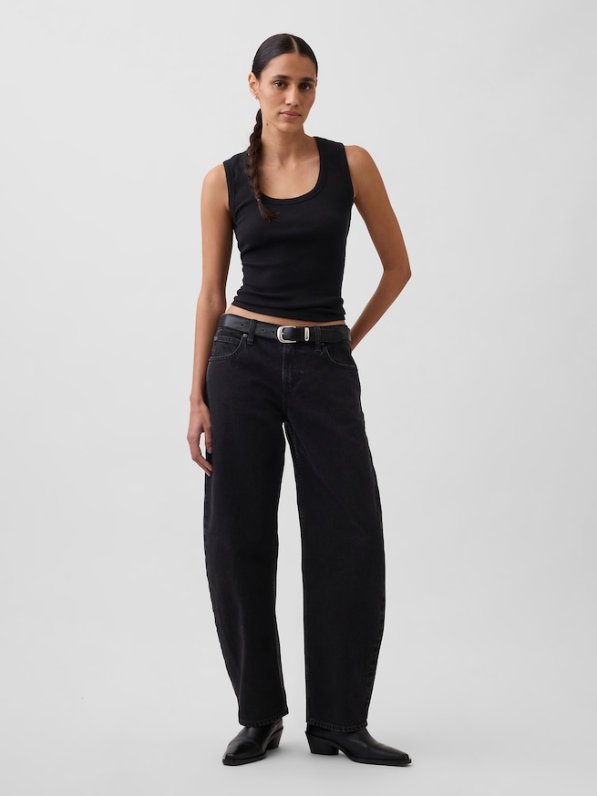 ローライズ バレルデニム-0