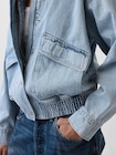 オーバーサイズ デニム ボンバージャケット-4