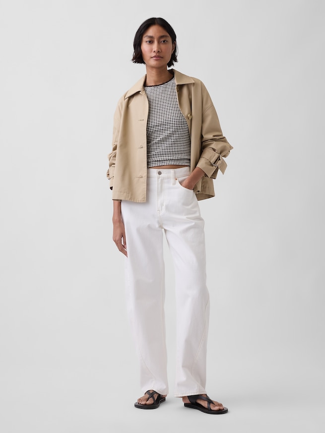 ギンガムチェック ポインテール シェルタンクトップ-1