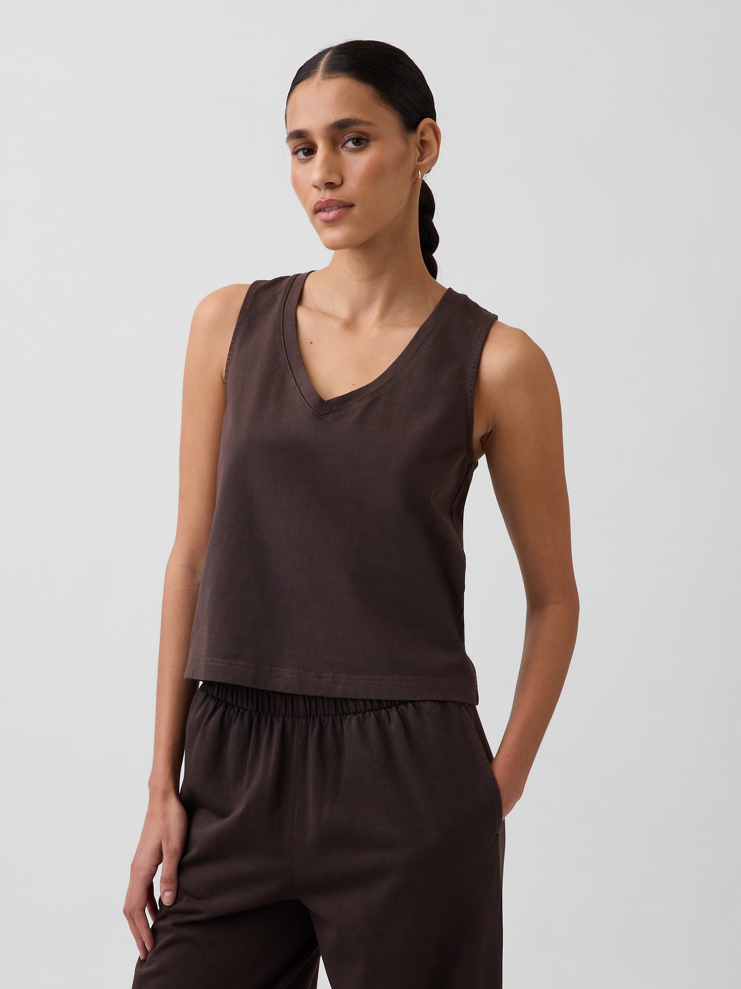 CAMISOLE COURTE EN TRICOT