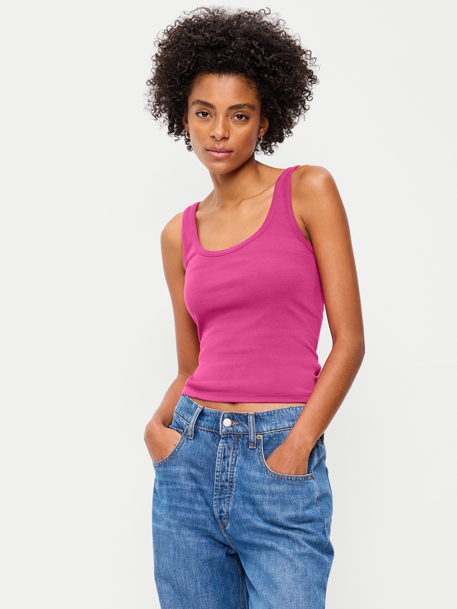 CAMISOLE PREMIÈRE COUCHE CÔTELÉE À ENCOLURE DÉGAGÉE