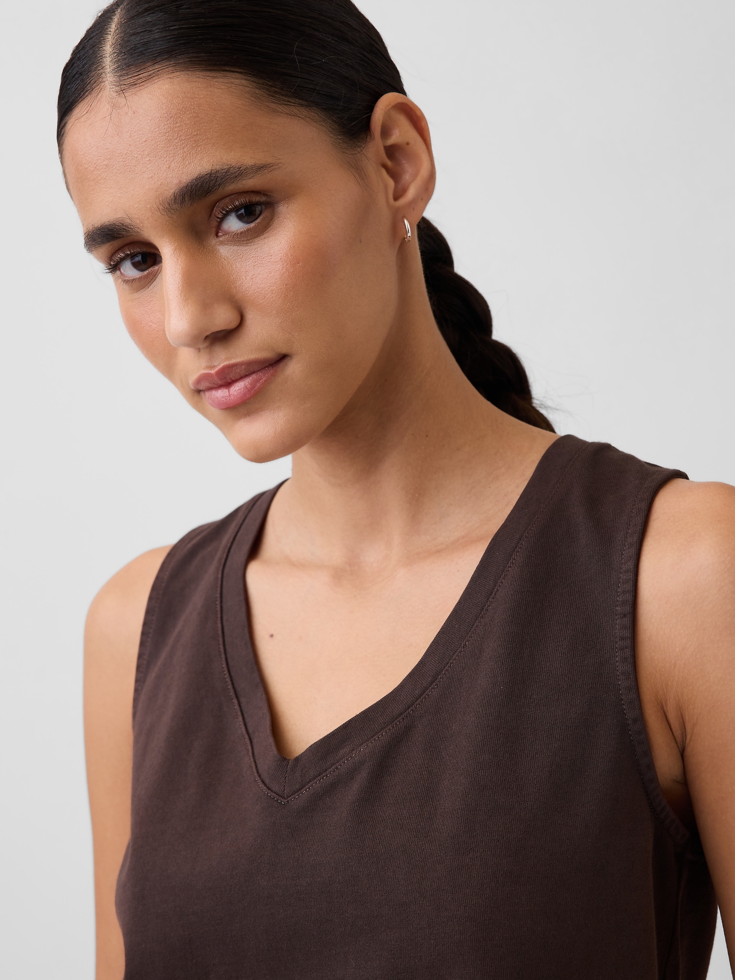 ニット クロップド タンクトップ-3