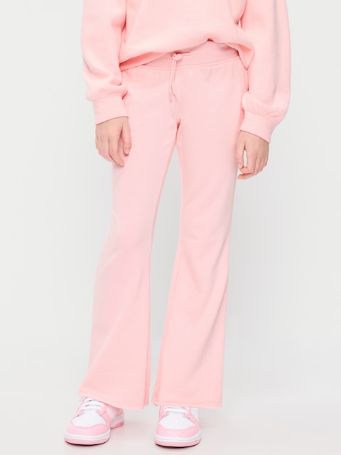 Slim French-Terry Flare-Leg Sweatpants for Girls
