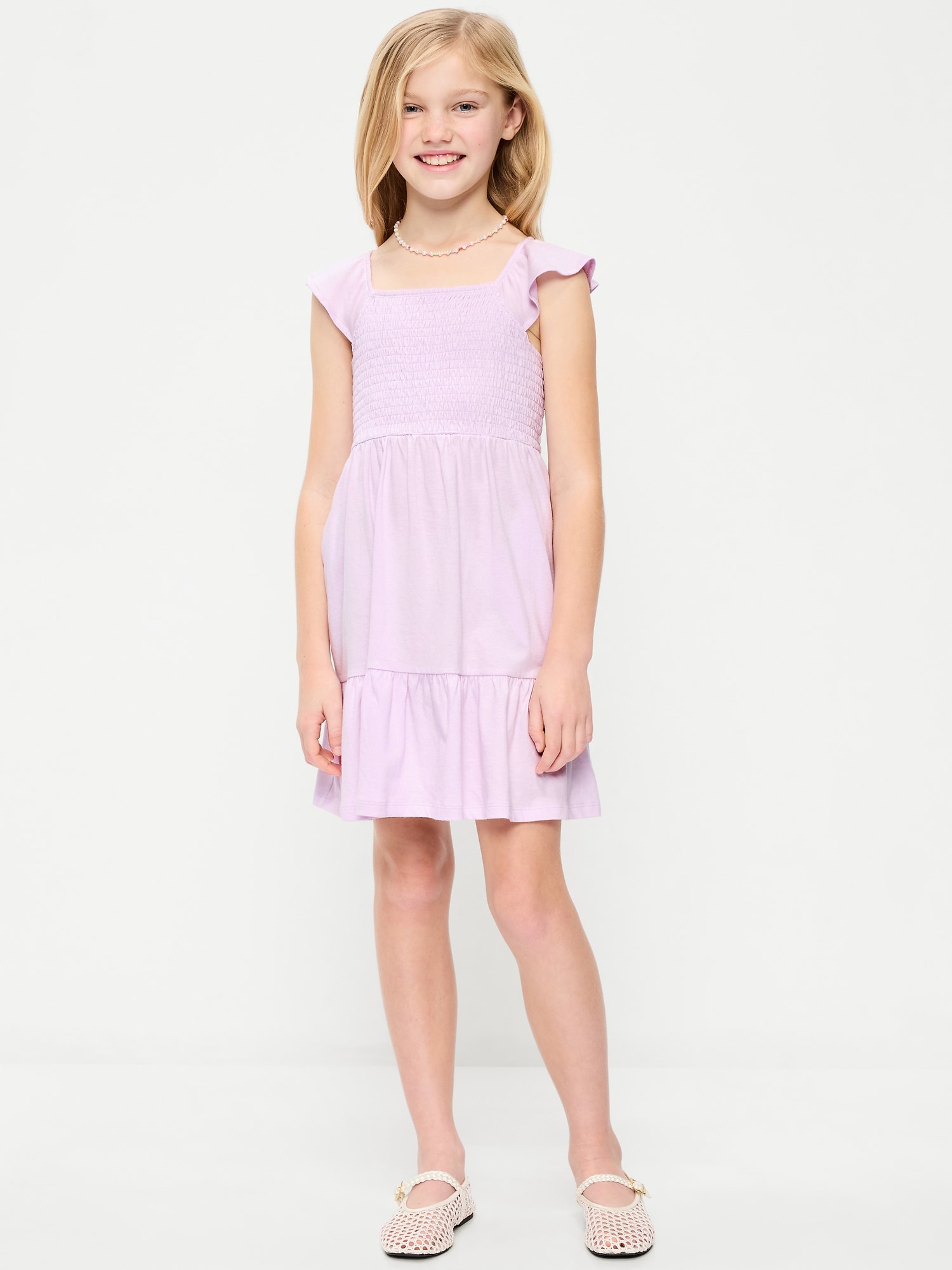 Fit and Flare Smocked Dress for Girls
