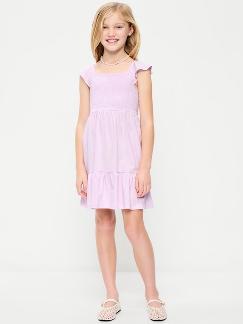 Fit and Flare Smocked Dress for Girls