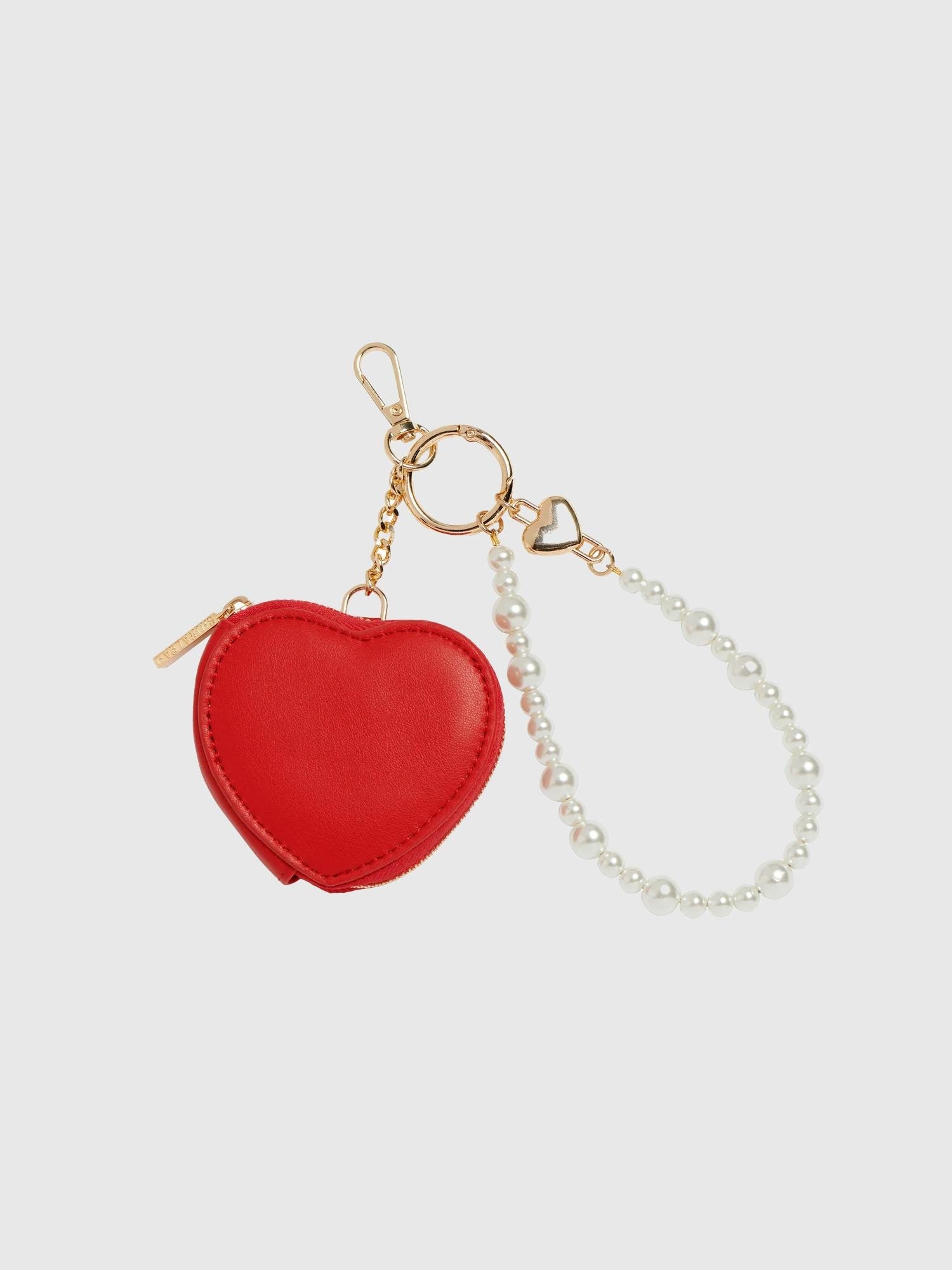 Shiraleah Heart Pouch Bag Charm/Key Ring