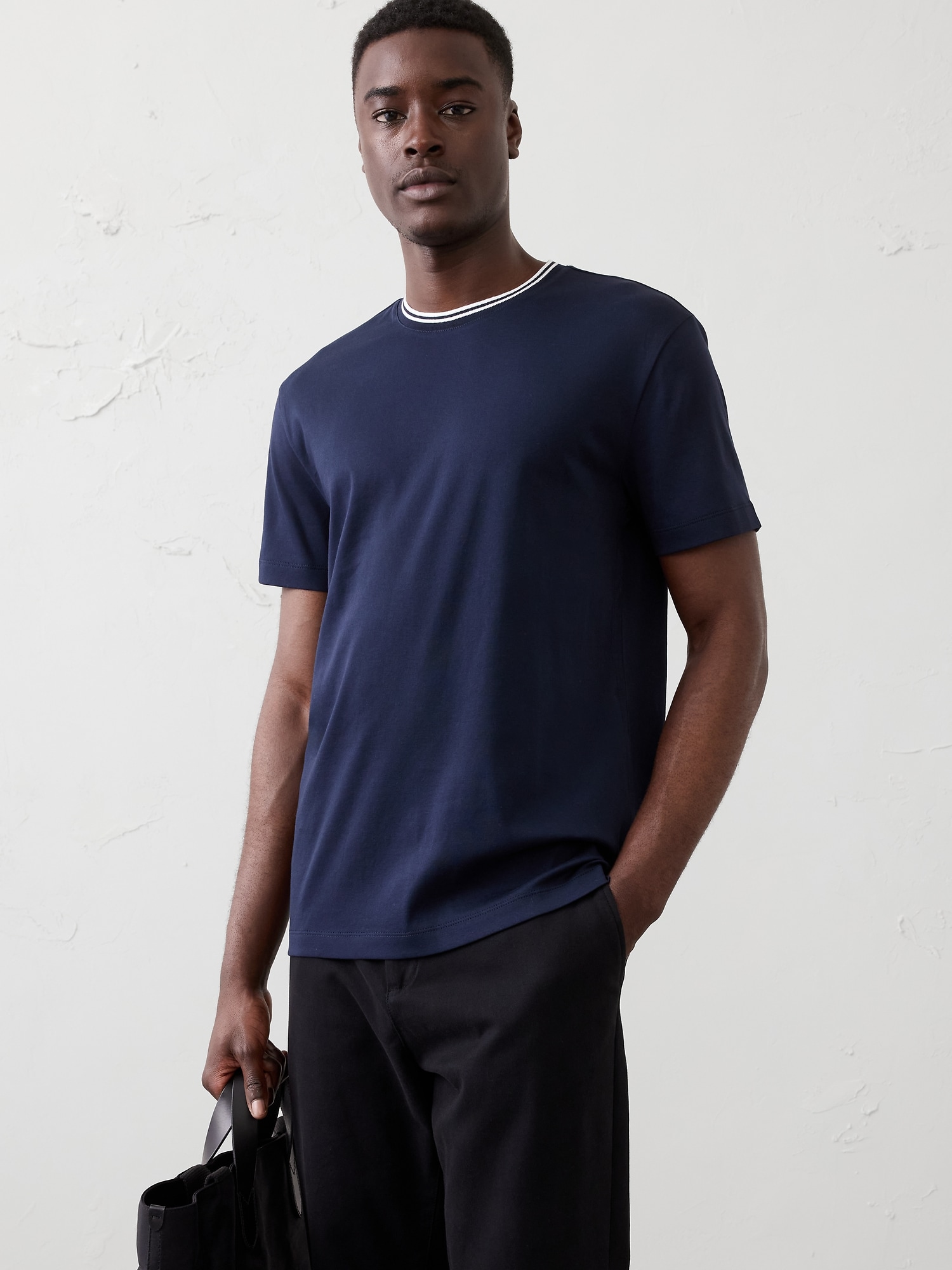 Slim-Fit Luxe Touch Crew-Neck Shirt