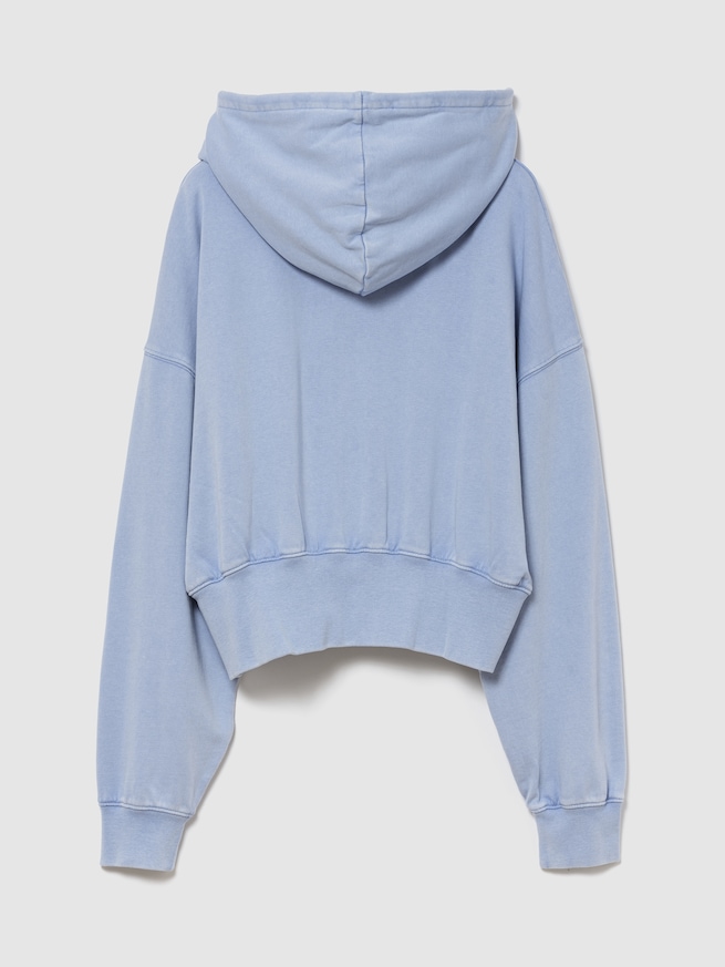 フレンチテリー オーバーサイズ GAP1969ロゴ ジップアップパーカー-4