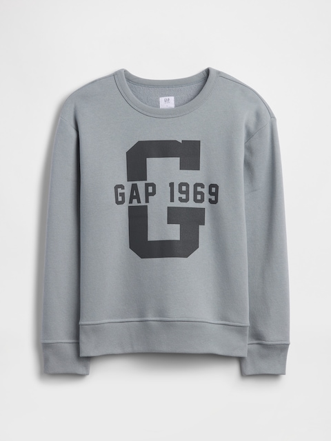 Kids Relaxed Crewneck Graphic Sweatshirt