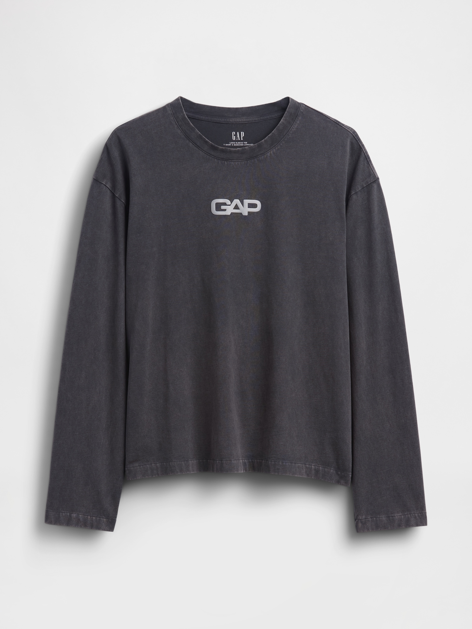 リラックスフィット GAPロゴ クロップドTシャツ-4