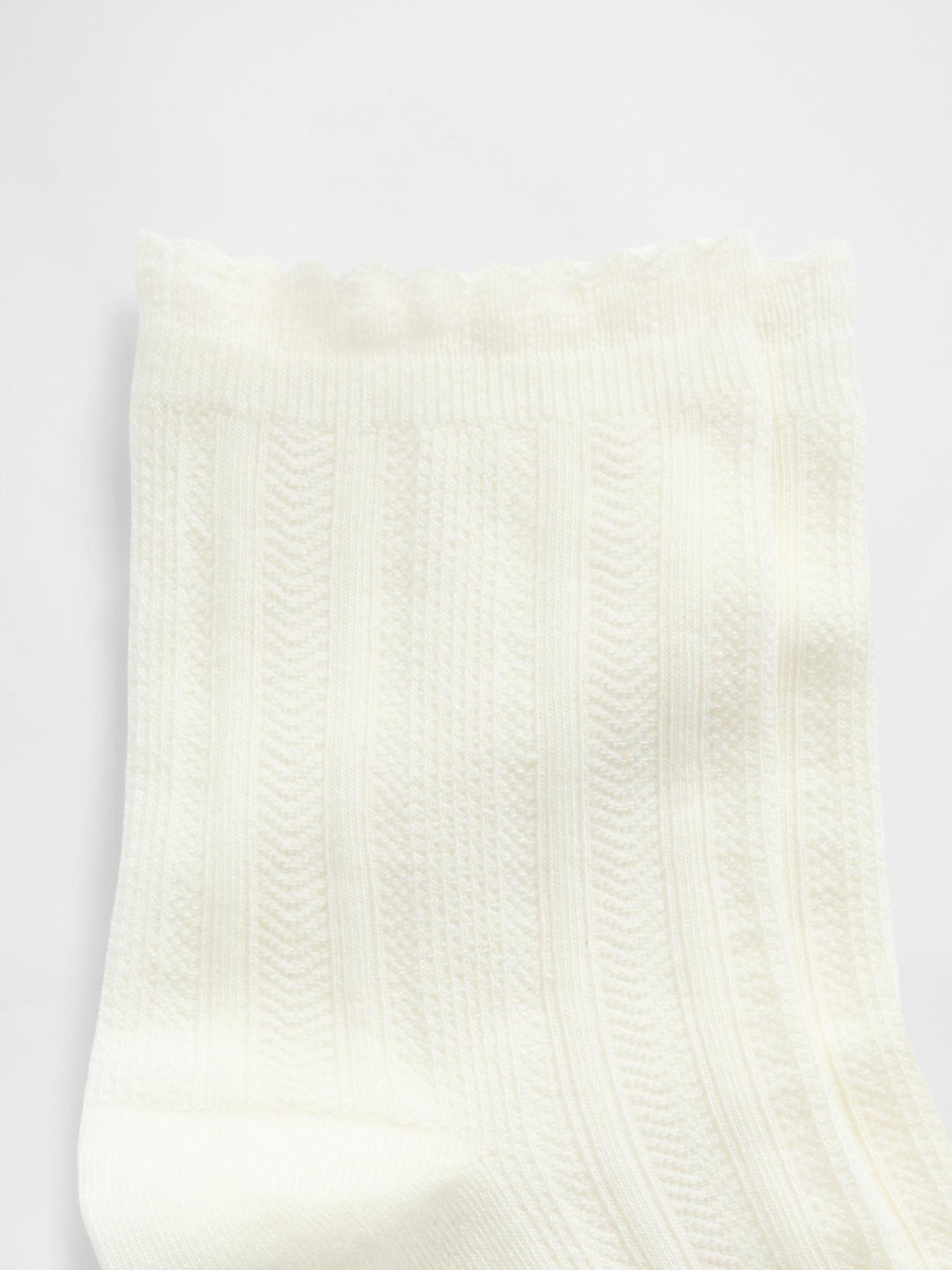 ポインテール ハーフ クルーソックス-1