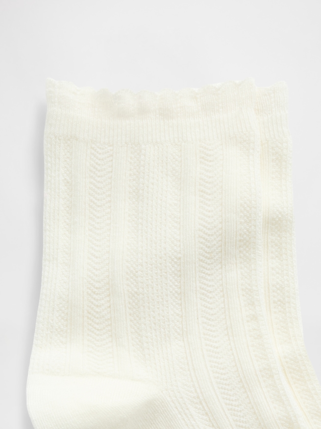 ポインテール ハーフ クルーソックス-1