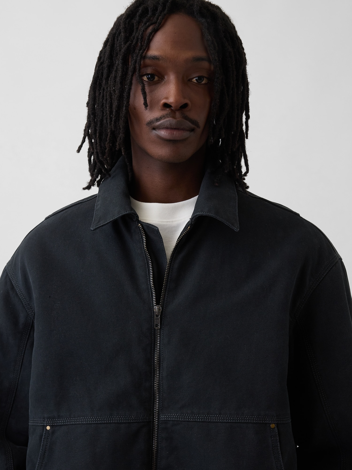 キャンバス ボンバージャケット-3