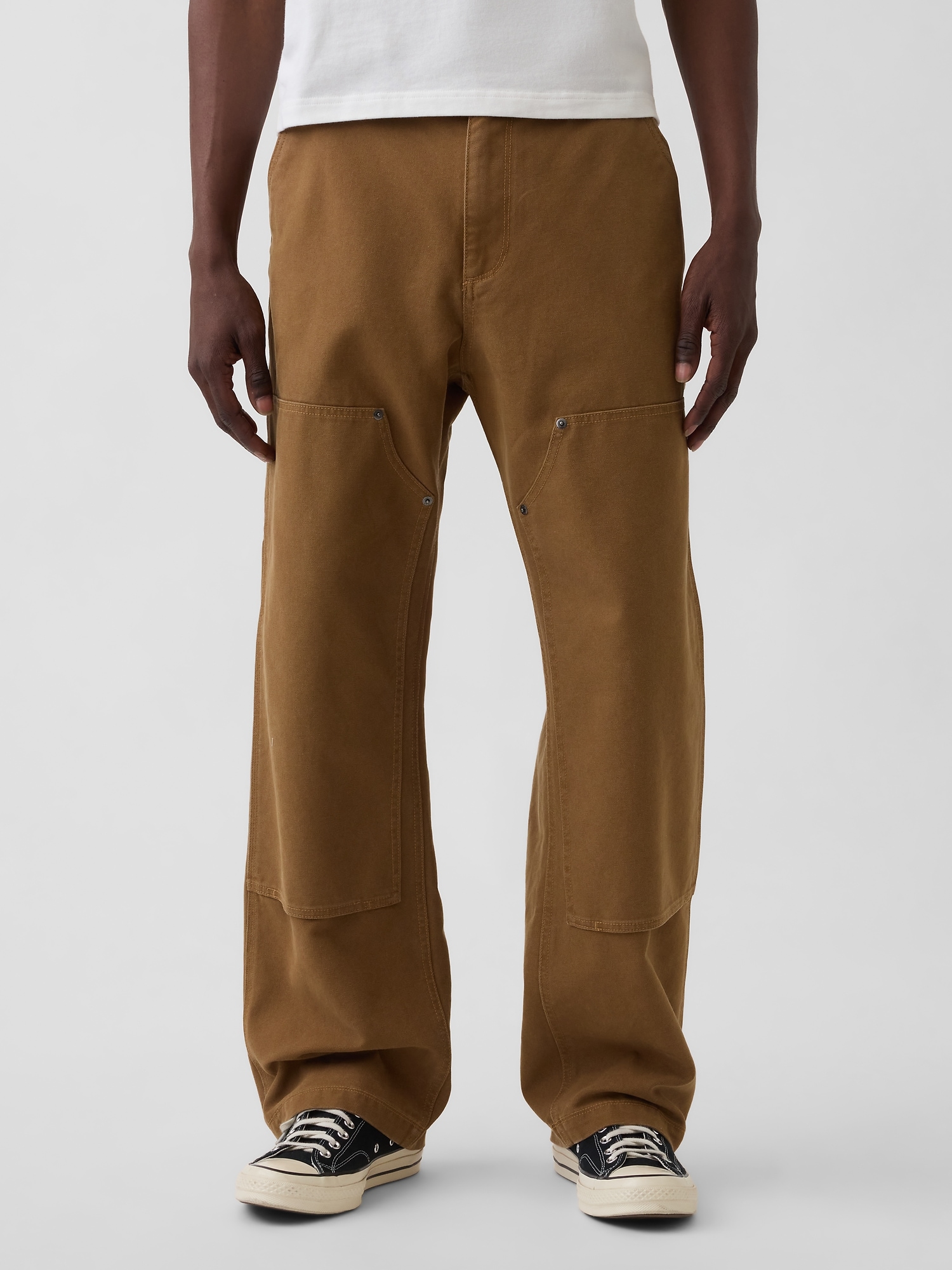 90s Loose Canvas Double-Knee Carpenter Pants