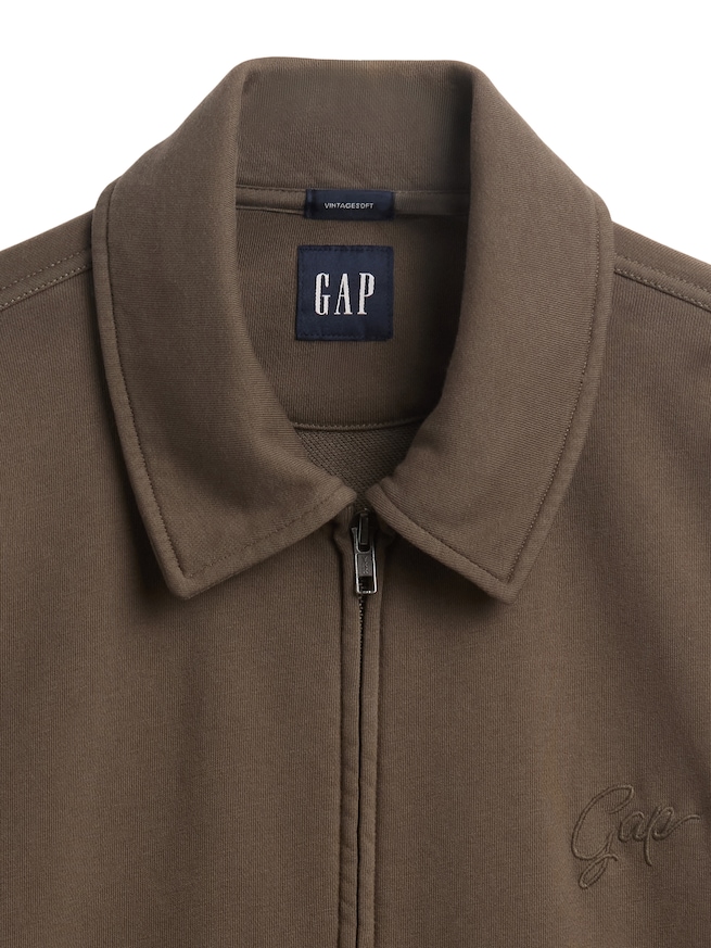 ヴィンテージソフト フレンチテリー ロゴオーバーサイズジャケット-3