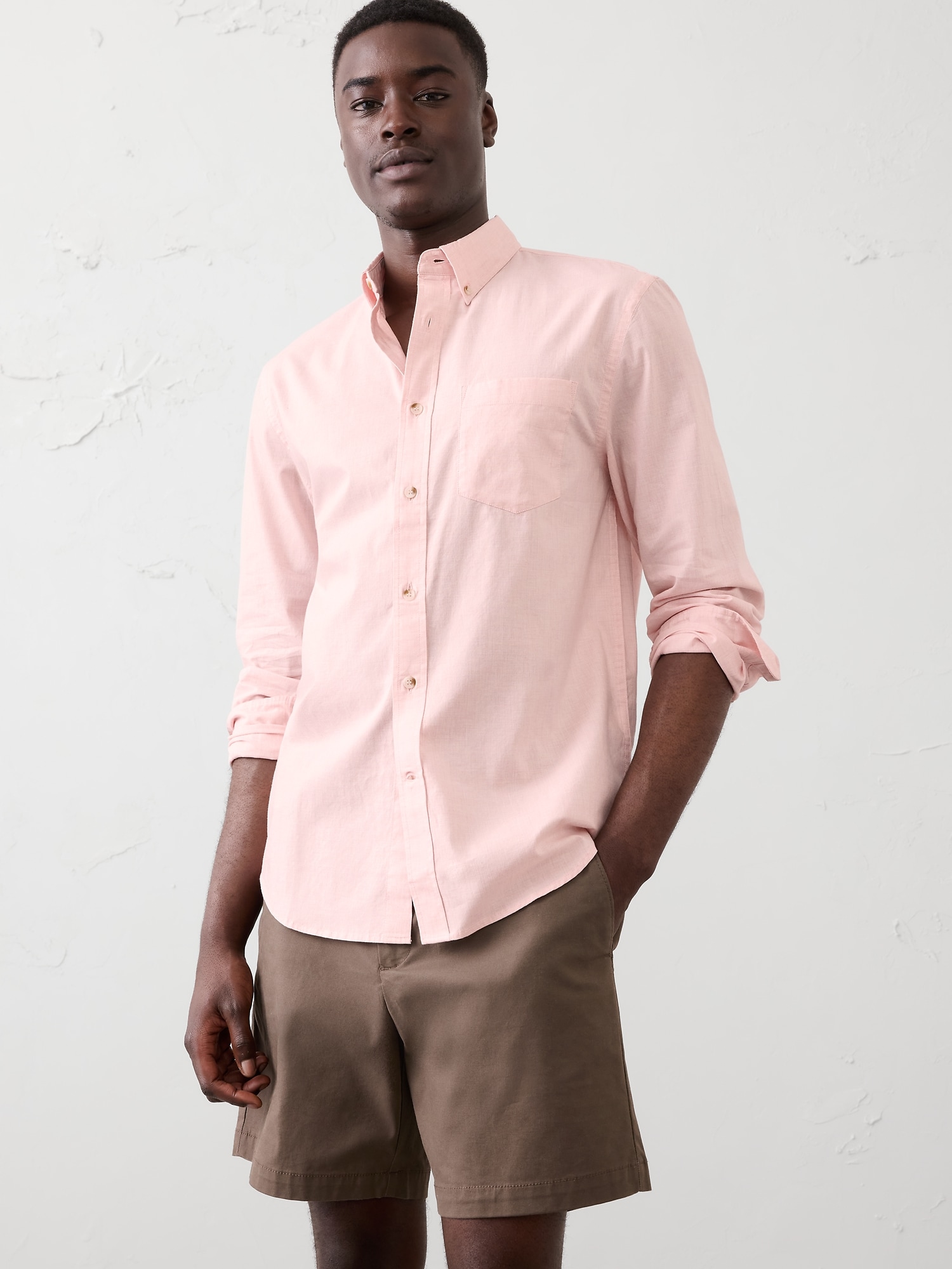 Slim-Fit Softwash Cotton Shirt