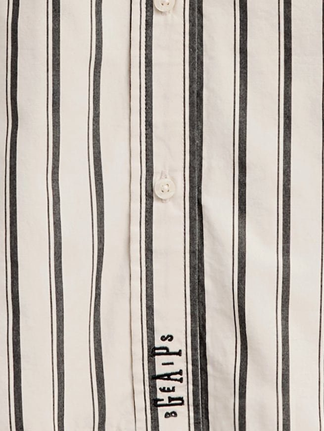 Gap &times; B&Eacute;IS ポプリン ドルマンビッグシャツ-5