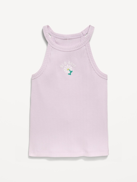 CAMISOLE BAIN DE SOLEIL AJUSTÉE EN TISSU CÔTELÉ À LOGO POUR TOUTE-PETITE