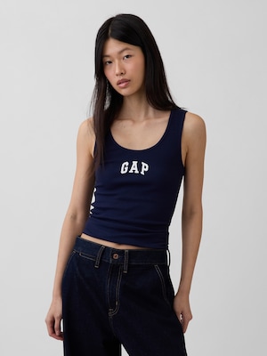 リブ GAPロゴ タンクトップ