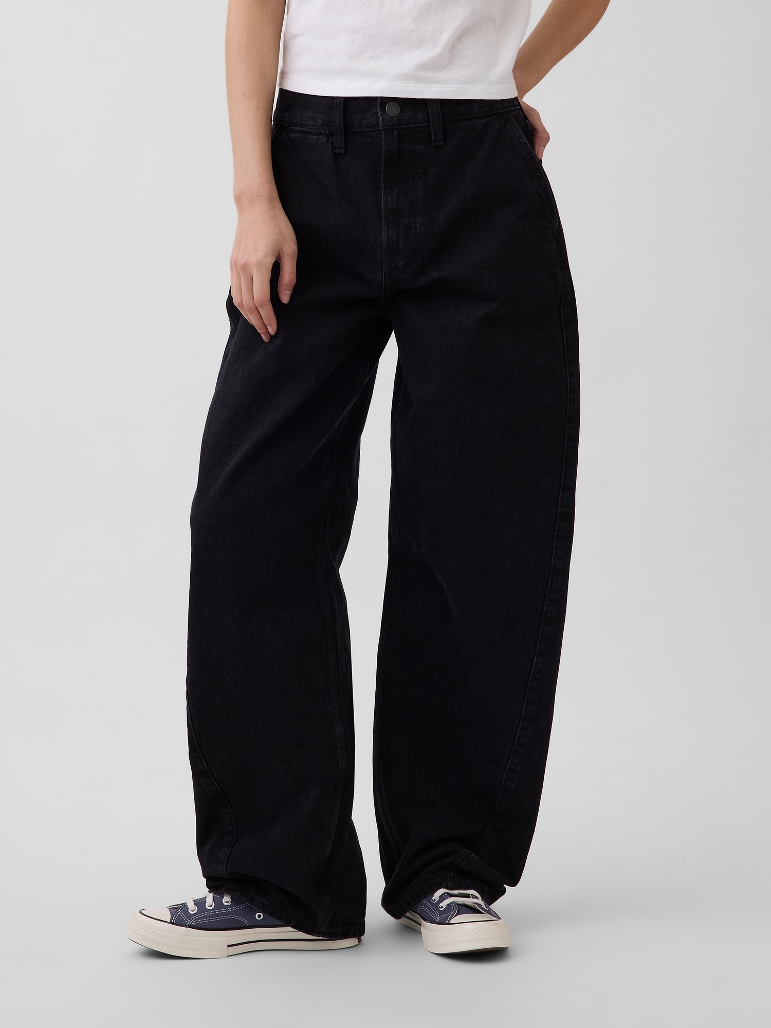 ハイライズ バレルデニム-2