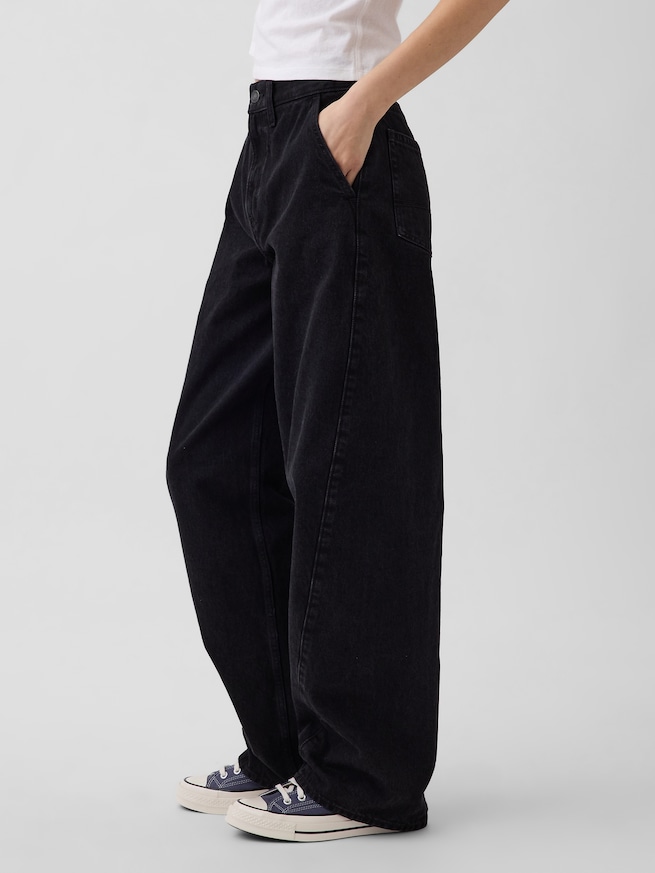 ハイライズ バレルデニム-3