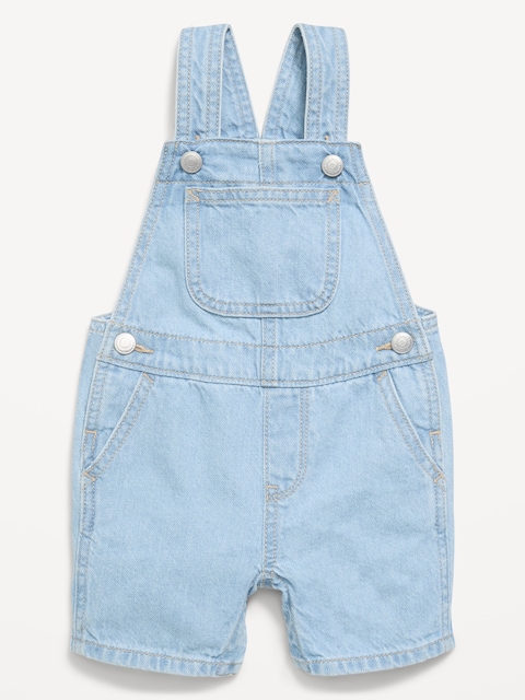 SALOPETTE COURTE COUPE GÉNÉREUSE EN DENIM POUR BÉBÉ