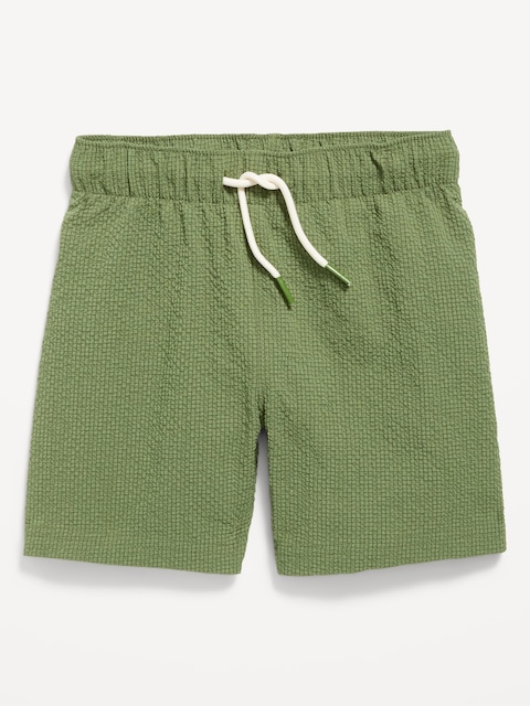 Textured Swim Trunks for Toddler Boys