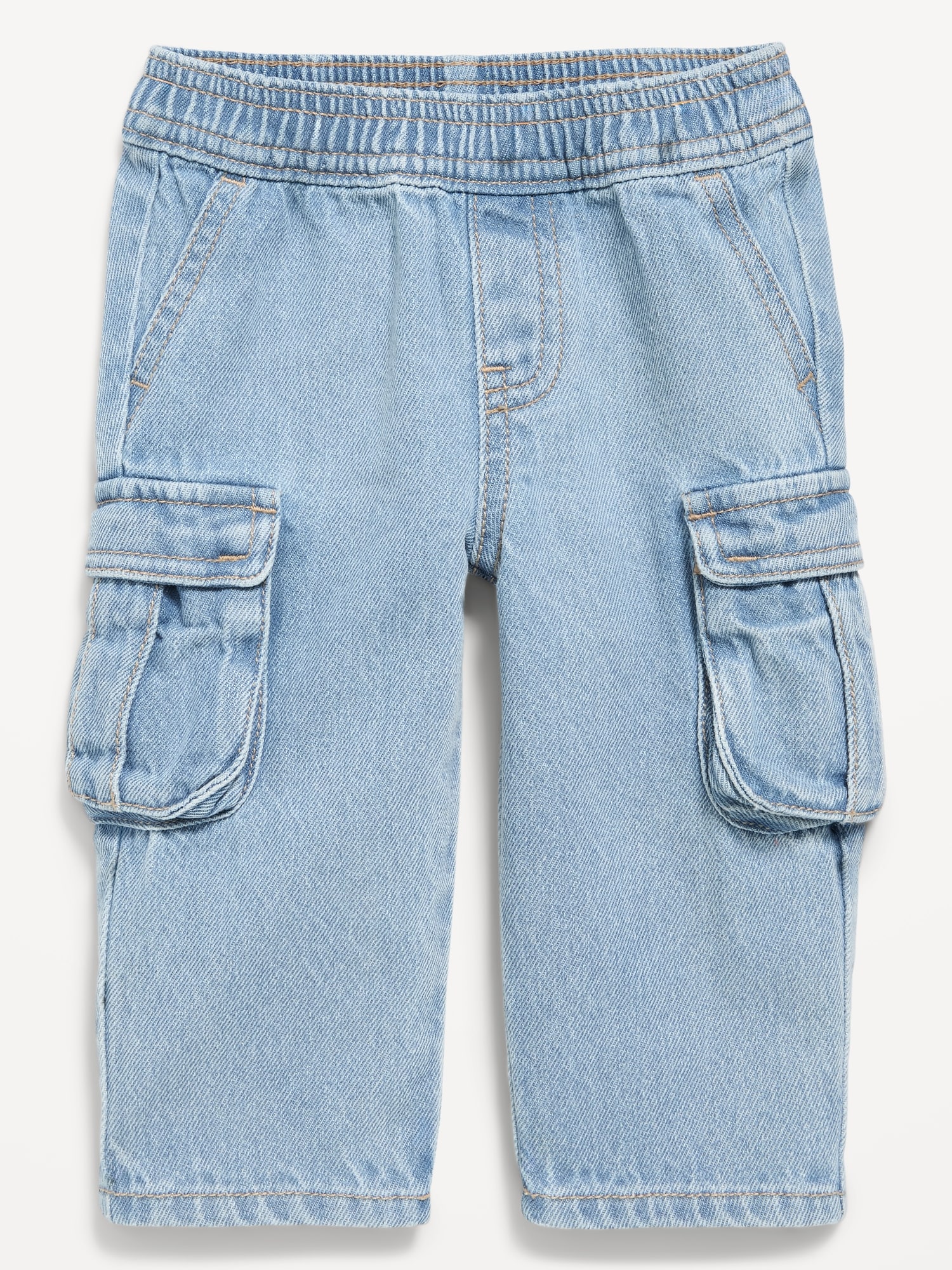 Baggy Barrel-Leg Cargo Jeans for Baby