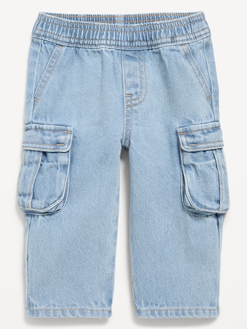 Baggy Barrel-Leg Cargo Jeans for Baby