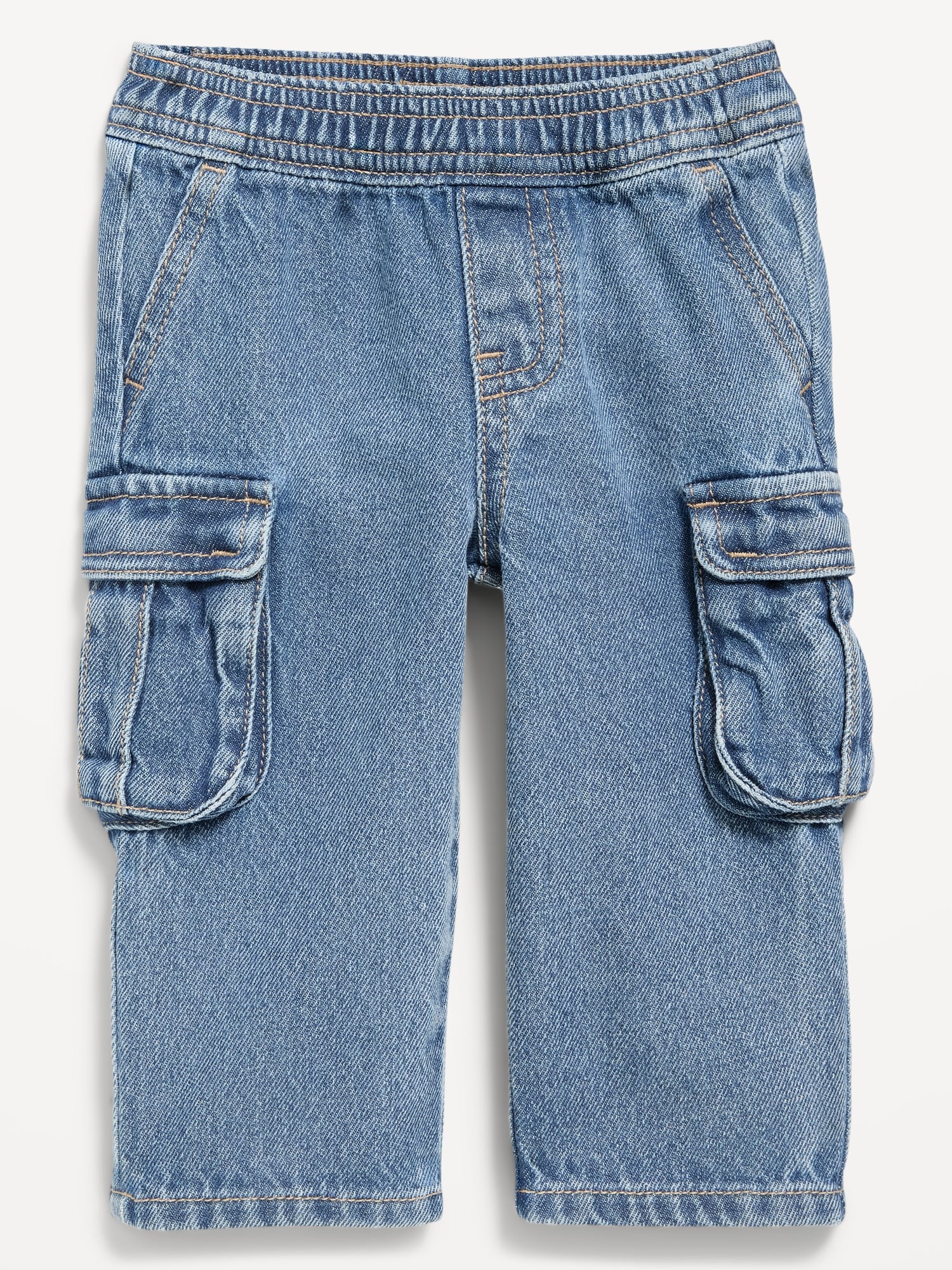 Baggy Barrel-Leg Cargo Jeans for Baby